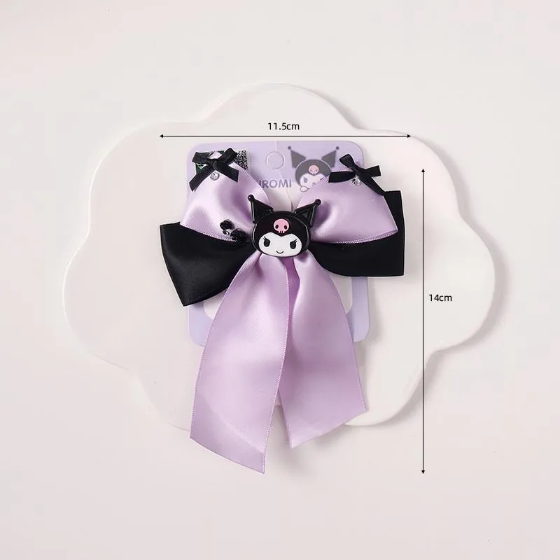 Kawaii Devil Cartoon Purple Black Hair Accesories ON1403