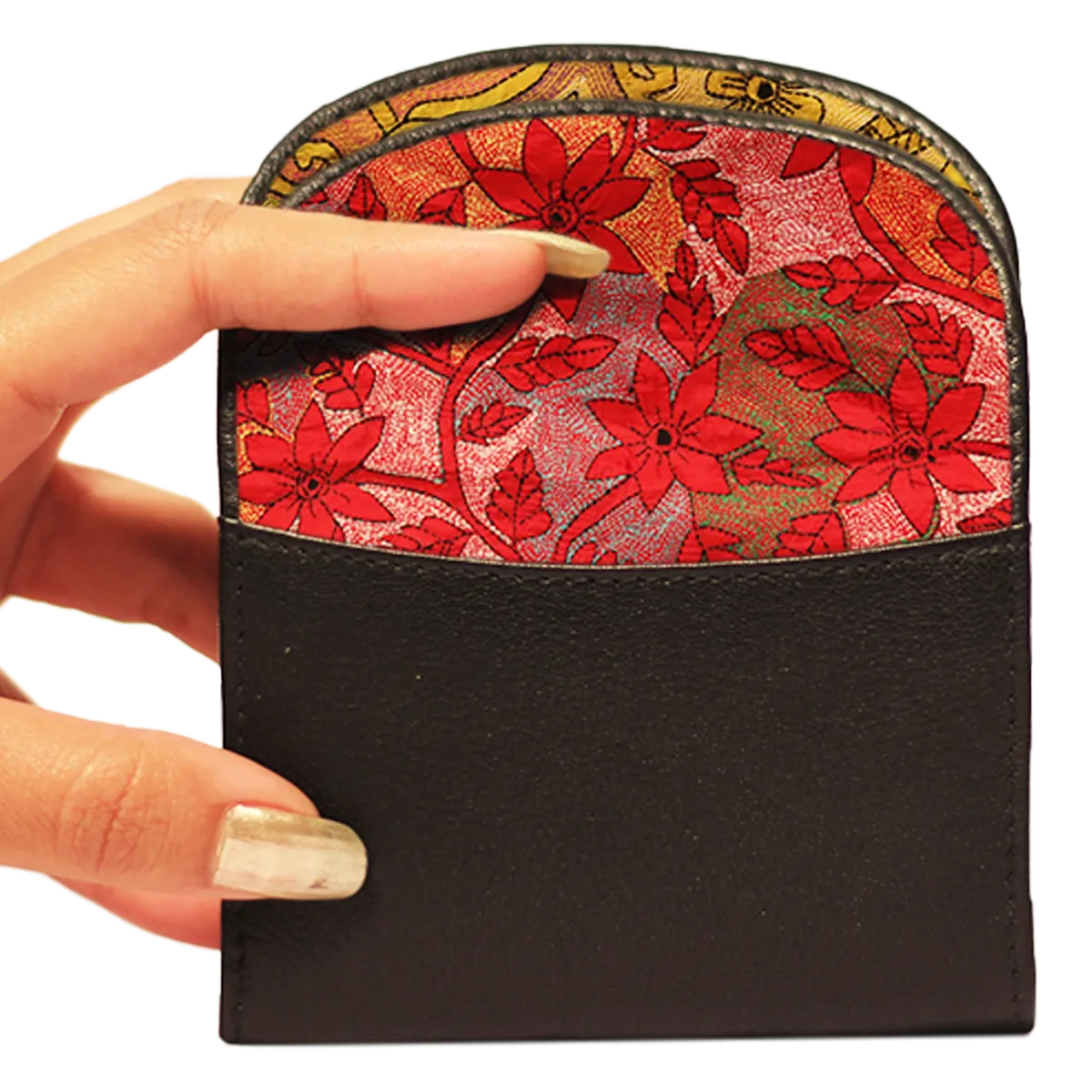 Leather x Embroidery Jiva Wallets for Women Combo Box of 2