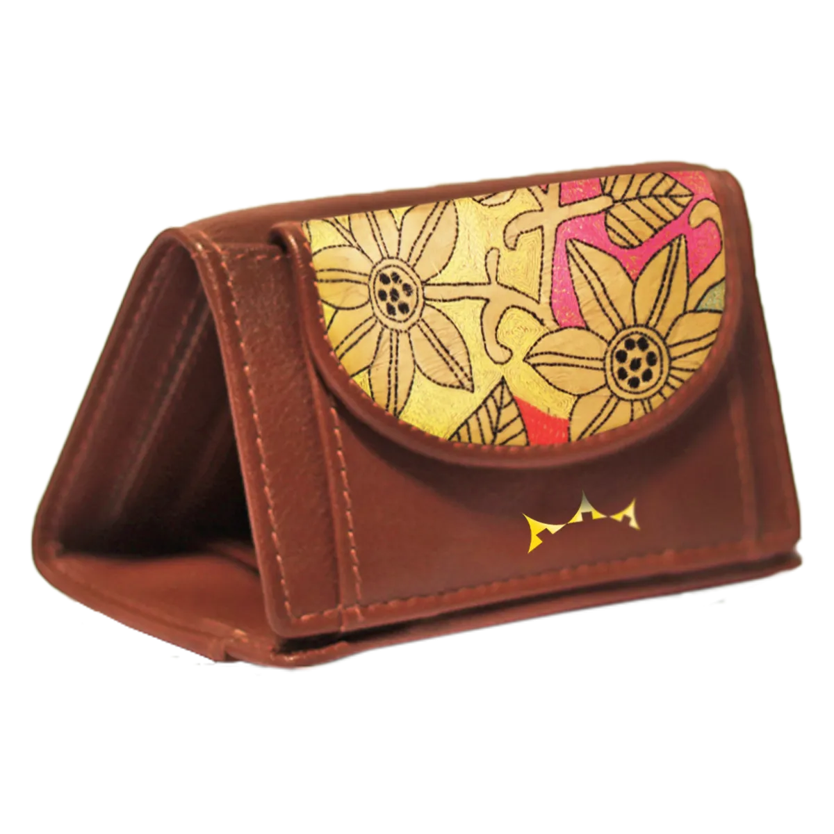 Leather x Embroidery Jiva Wallets for Women Combo Box of 2