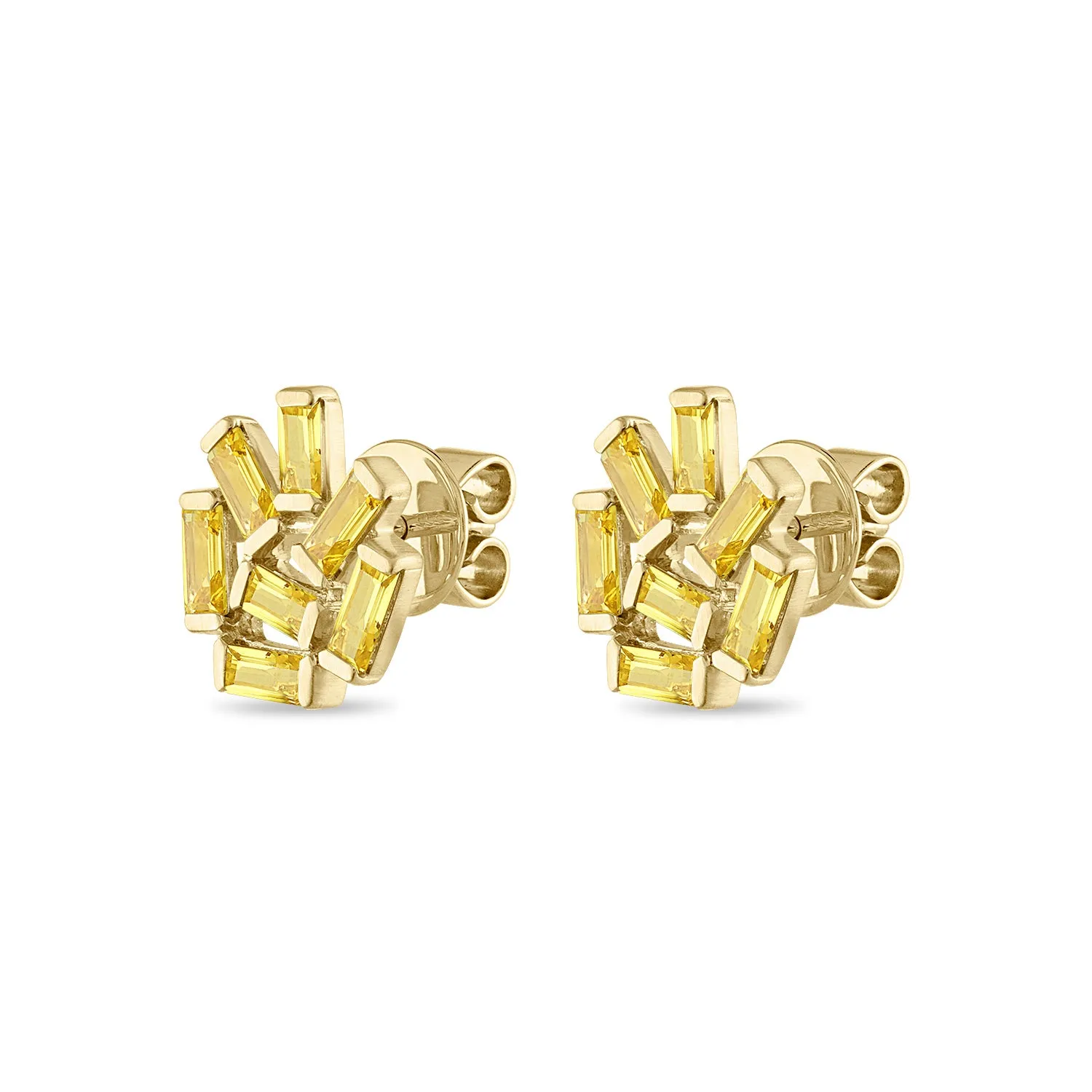 Medium Jubilation Studs: Citrine