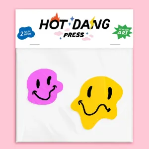 Melty Smiley Buddies Iron-On