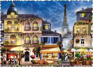 Memories of Paris (500 Piece Wooden Jigsaw Puzzle)
