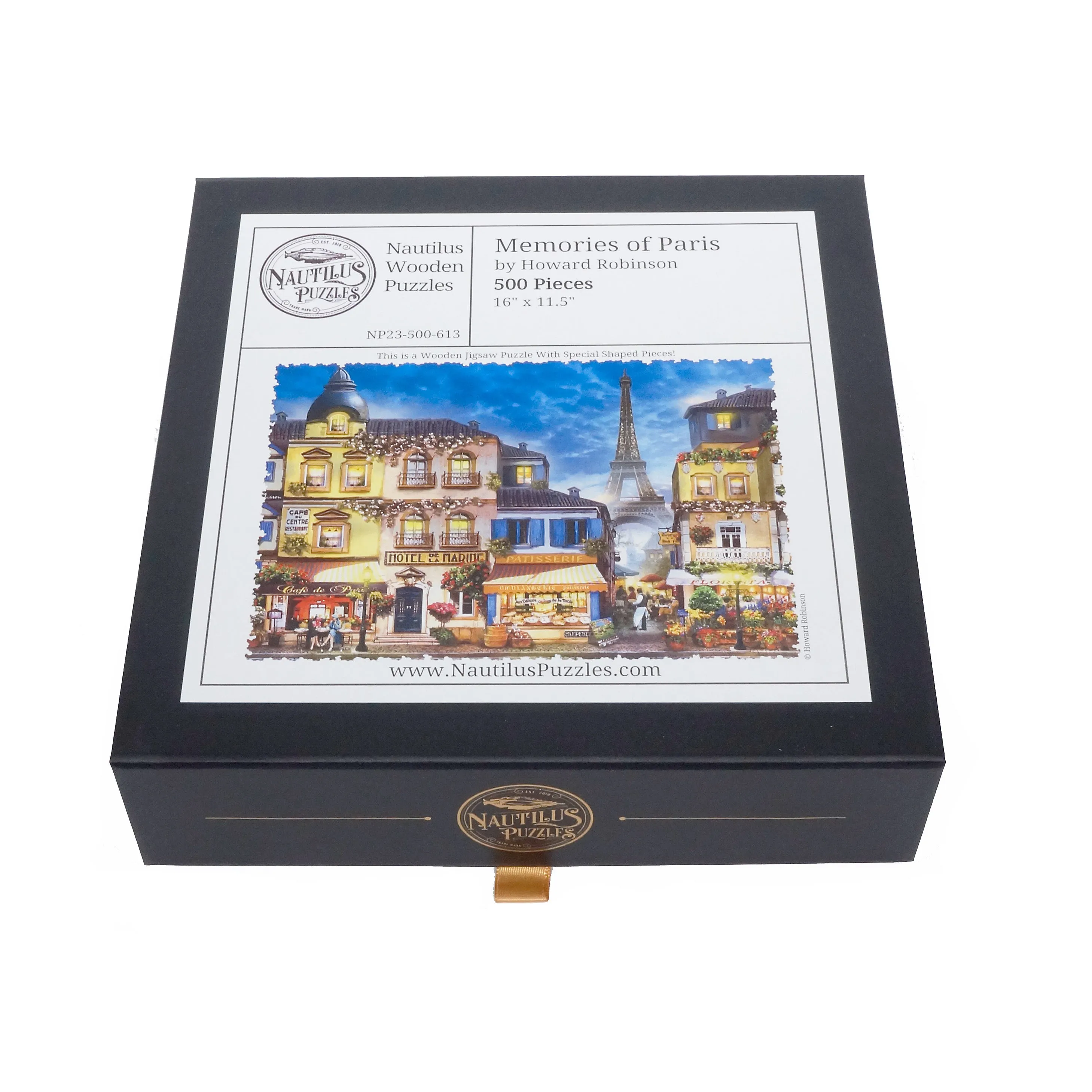 Memories of Paris (500 Piece Wooden Jigsaw Puzzle)