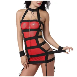 Mesh Hollow Out Bandage Strappy Belts Lingerie