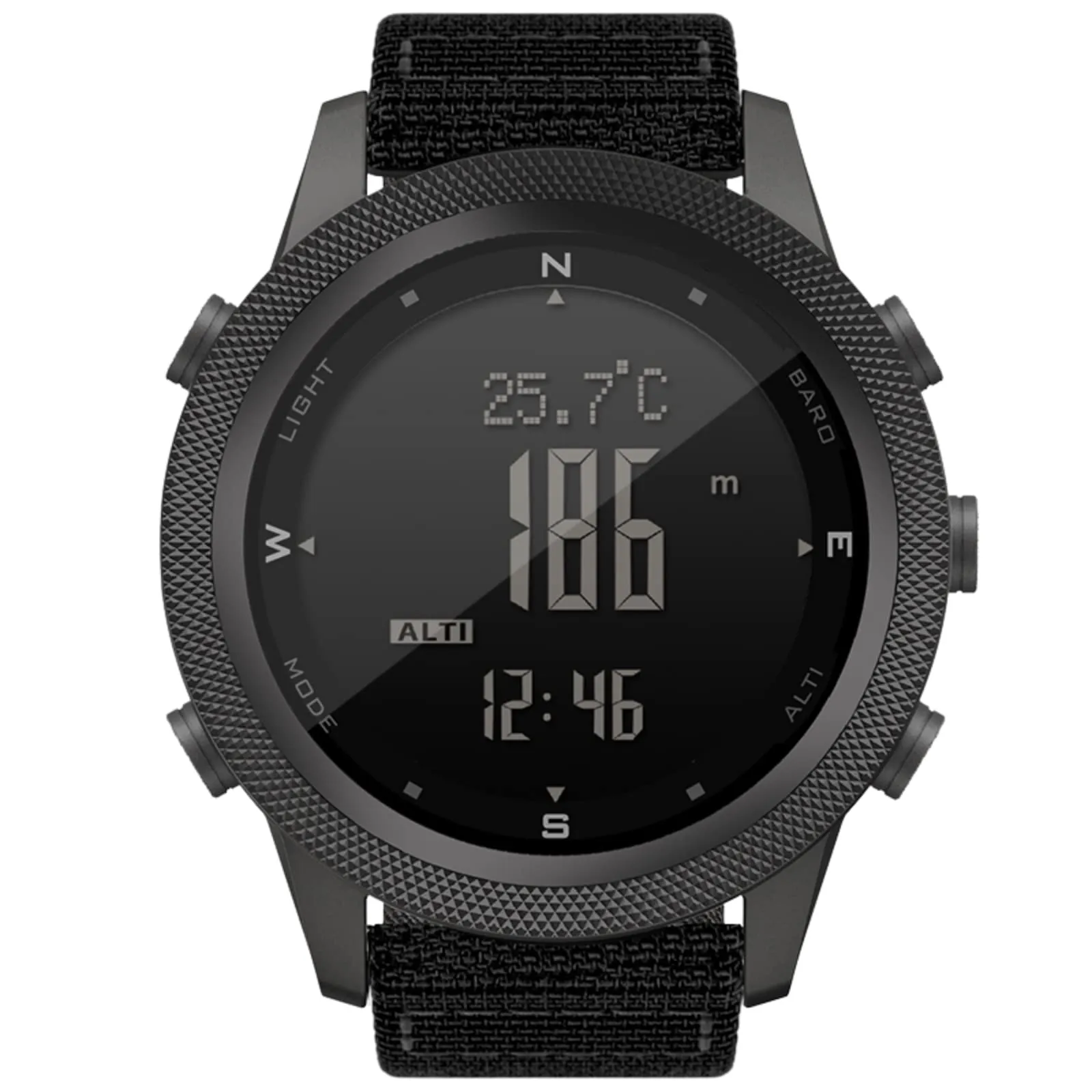 Military Watches with Compass for Men Tactical Watch Outdoor Sports Watches for Men Hiking Digital Wrist Watch with Barometer,Altimeter,Step Counter