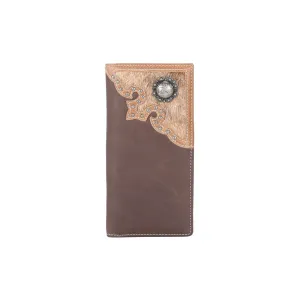 Montana West Mens Genuine Hair-On Leather Collection Wallet - Coffee - MWLW033CF