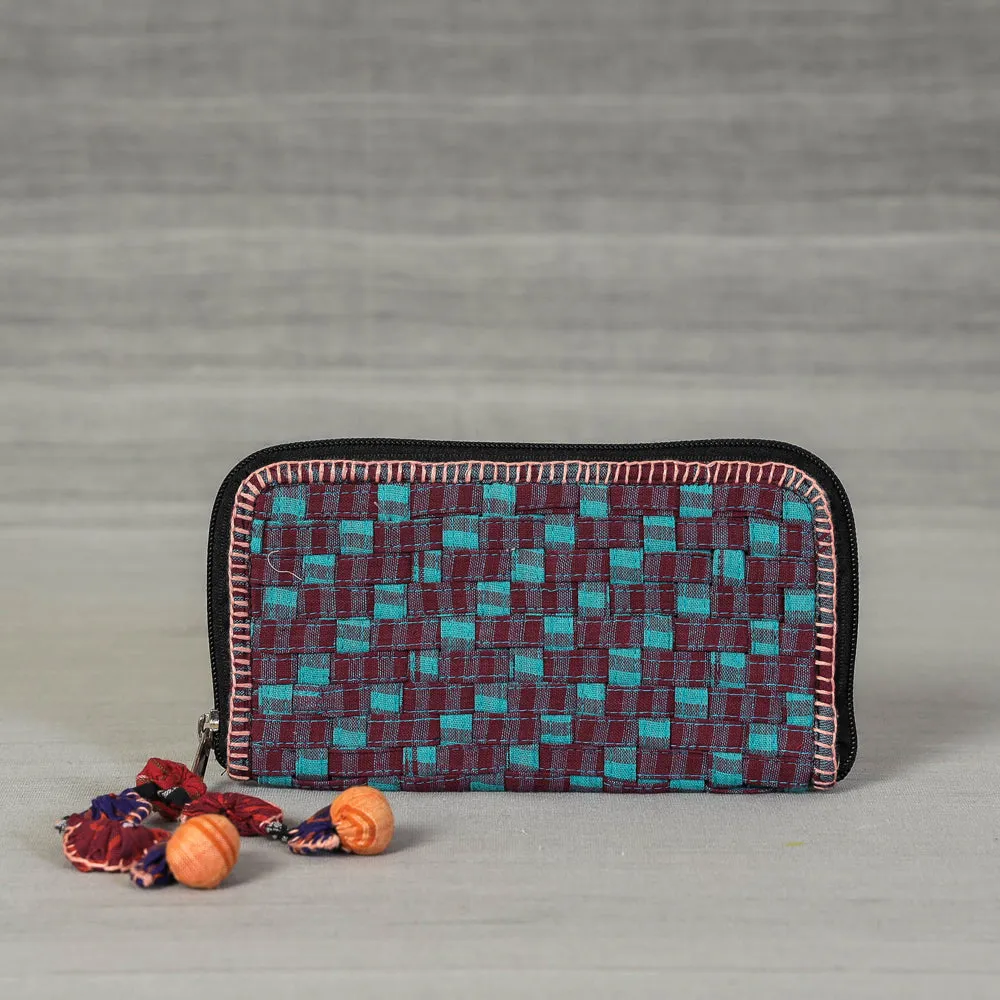 Multicolor - Gamcha Fabric Handmade Clutch Wallet by Rangila Dhaga