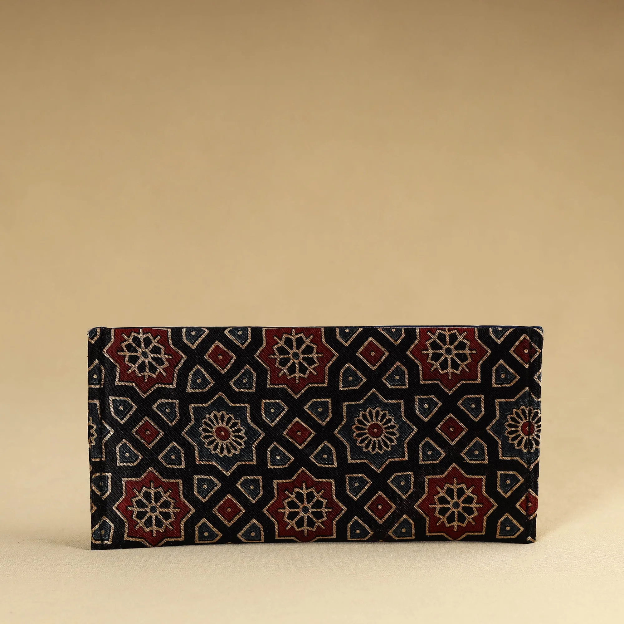 Multicolor - Kutch Embroidery Mashru Silk Handmade Leather Wallet 24