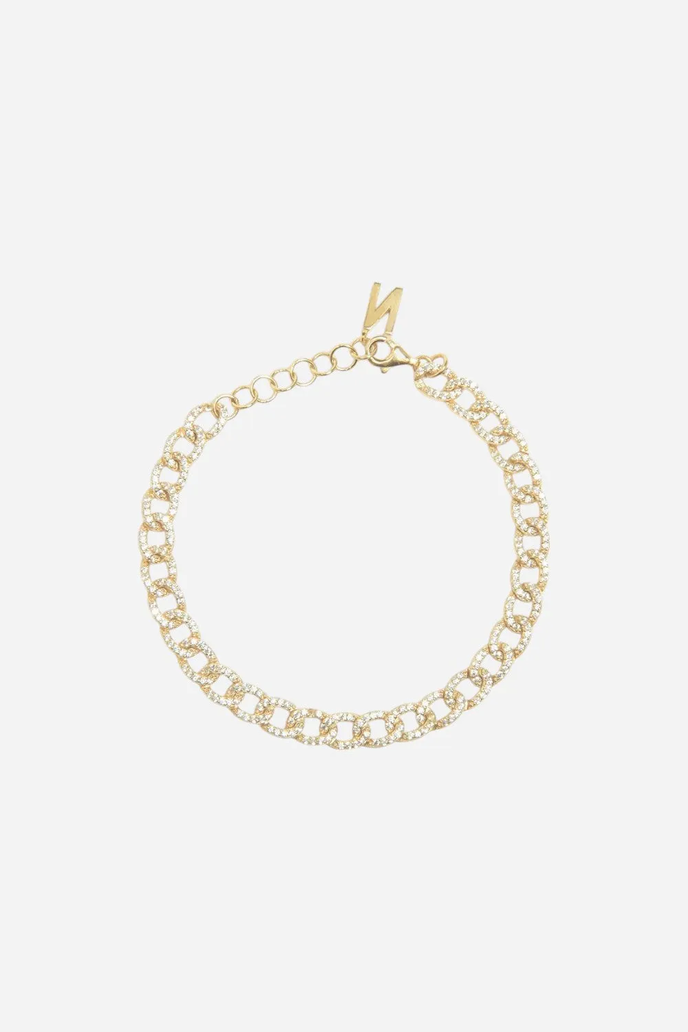 Nickho Rey Anastasia Bracelet in Gold with Clear Stones