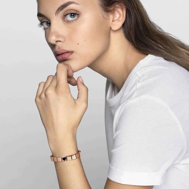 Nomination Composable Glam Bracelet, Champagne Stone, Rose Finish