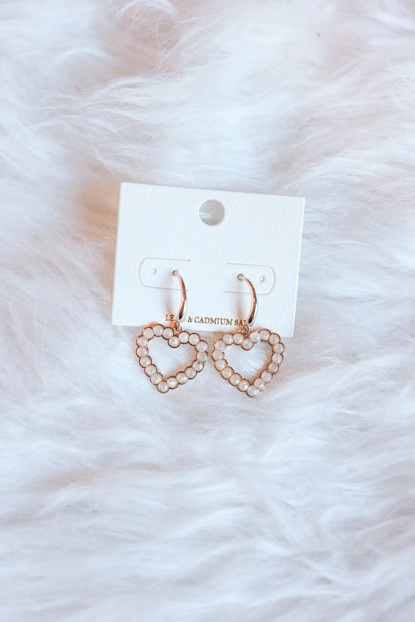 Olivia Heart Hoop Earrings