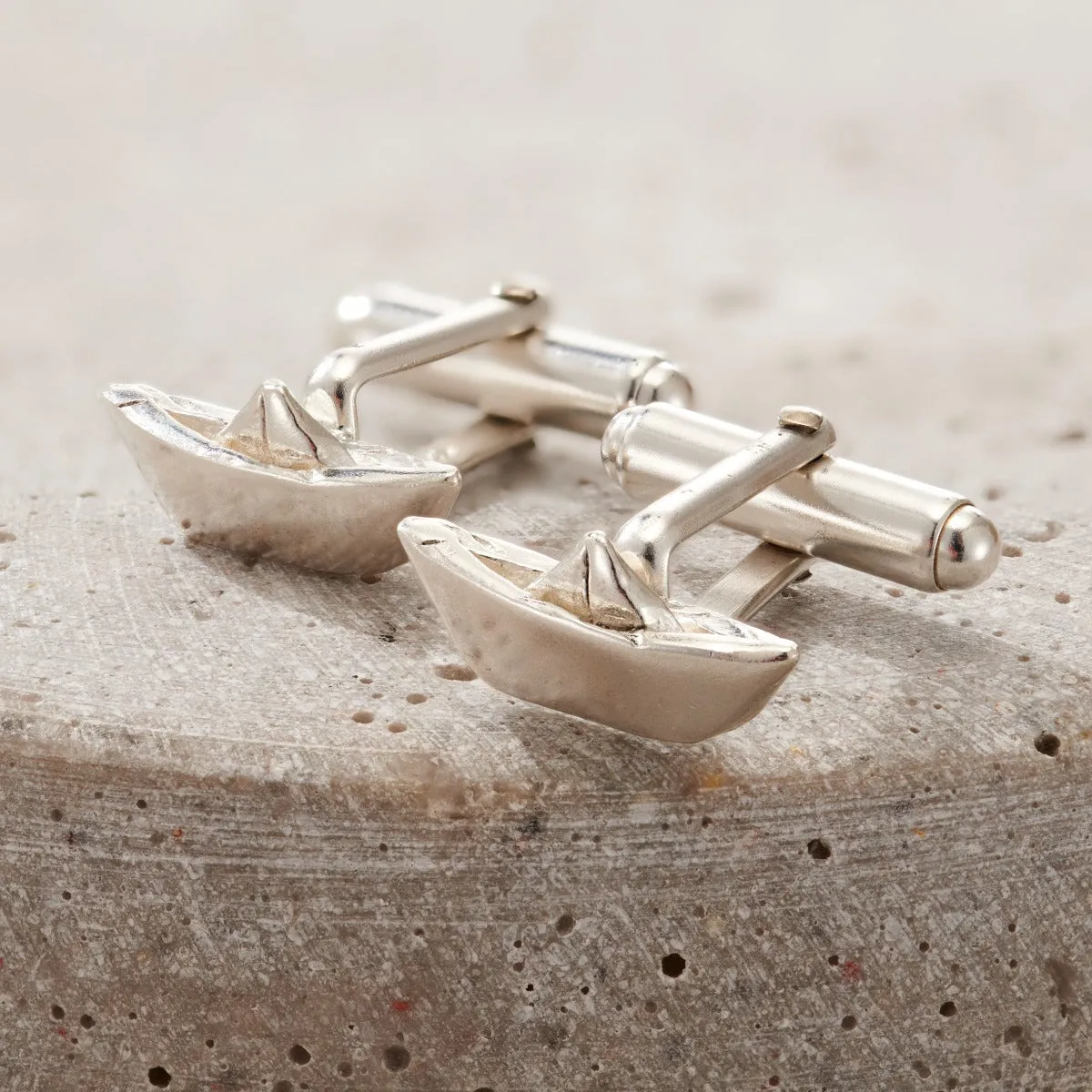 Origami Boat Cufflinks