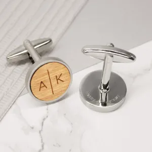 Personalised Split Initials cufflinks