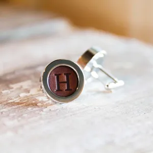 Personalized Fine Leather Cufflinks