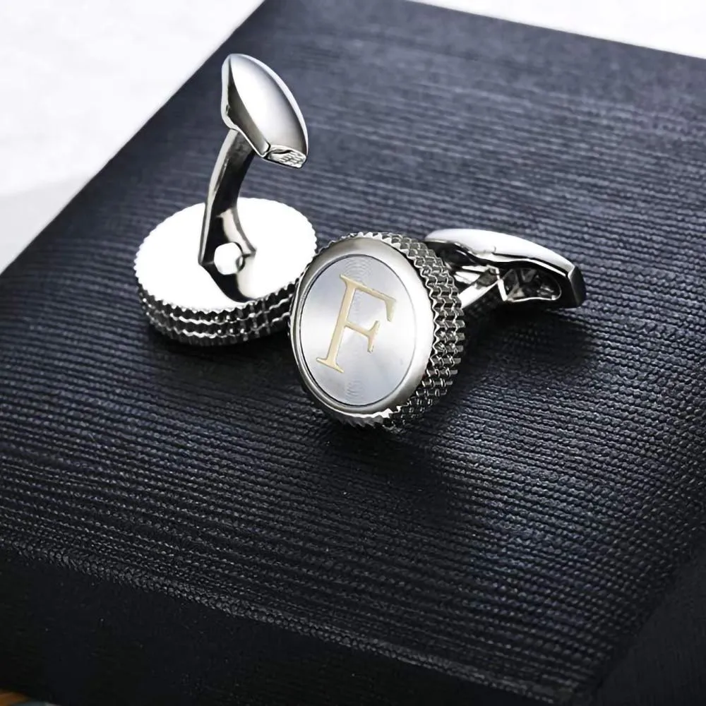 Personalized Monogram Pearl Cufflinks