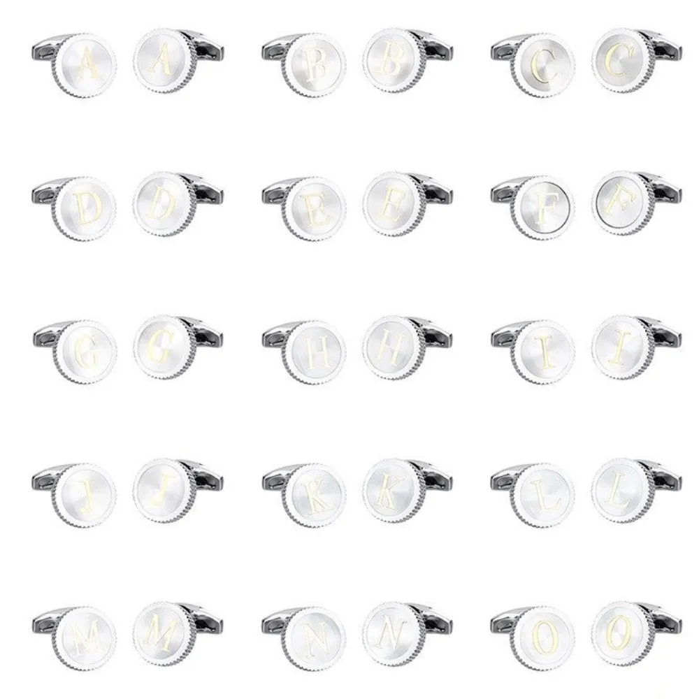 Personalized Monogram Pearl Cufflinks