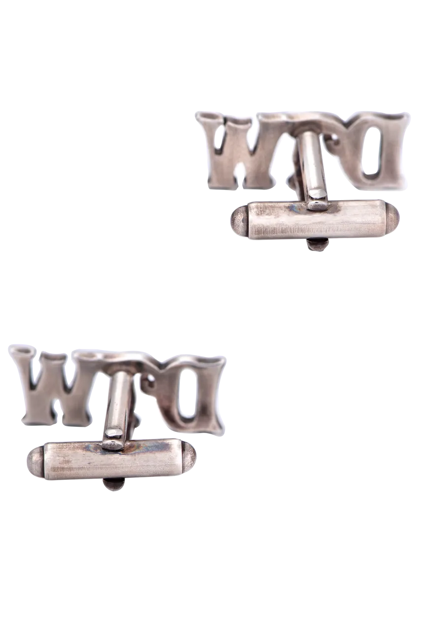 Pinto Ranch Sterling Silver Initial Cufflinks