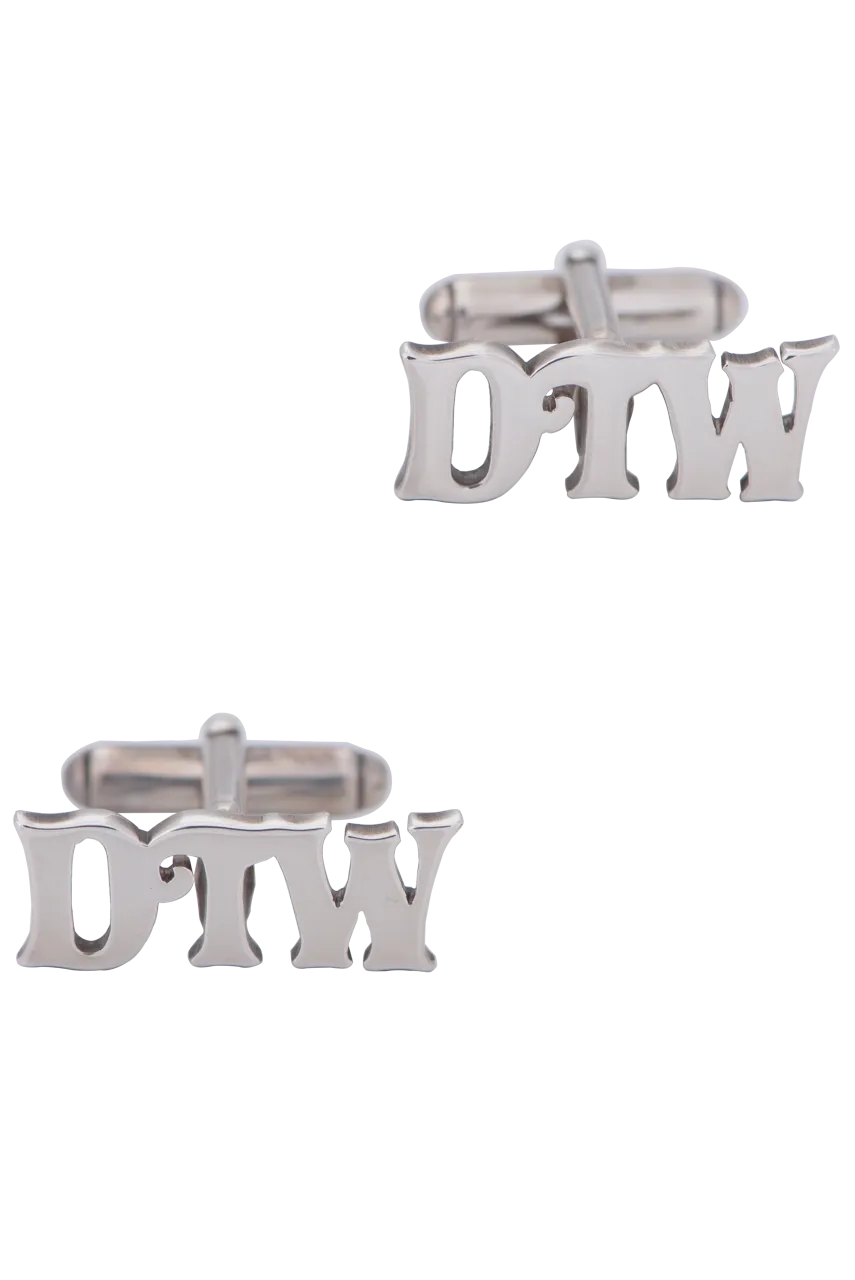 Pinto Ranch Sterling Silver Initial Cufflinks