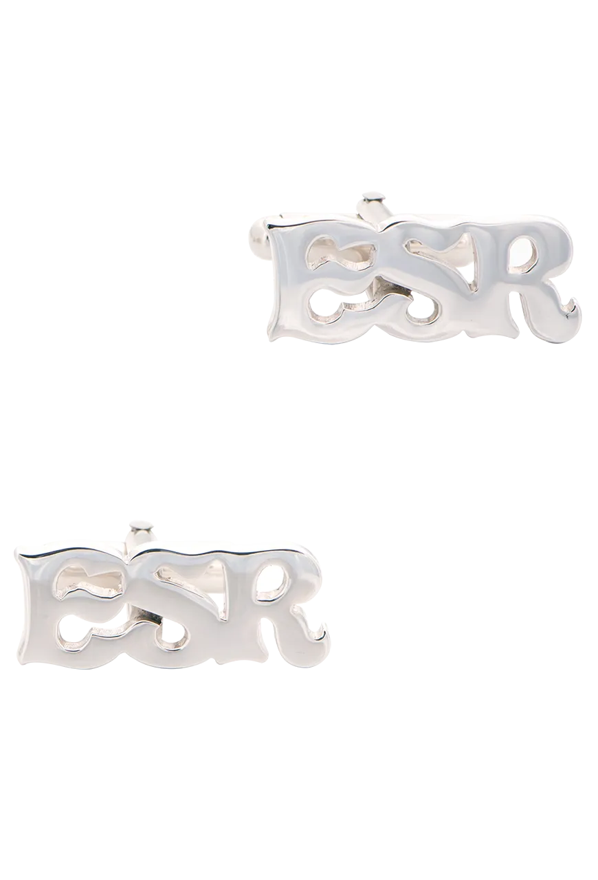 Pinto Ranch Sterling Silver Initial Cufflinks