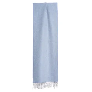 POWDER BLUE FRINGED SCARF