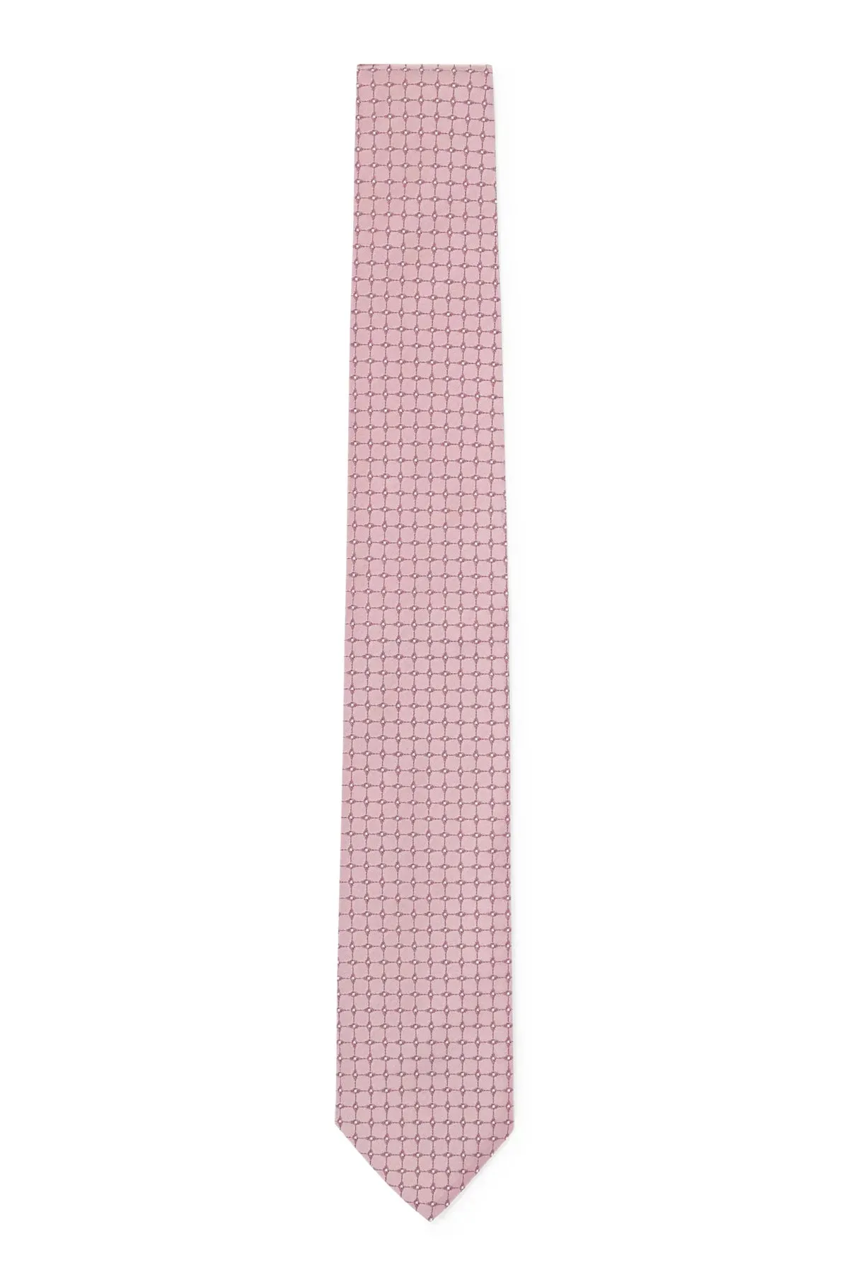 Pure Silk Tie with Jacquard Woven Pattern 50491152
