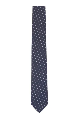 Pure Silk Tie with Jacquard Woven Pattern 50491152