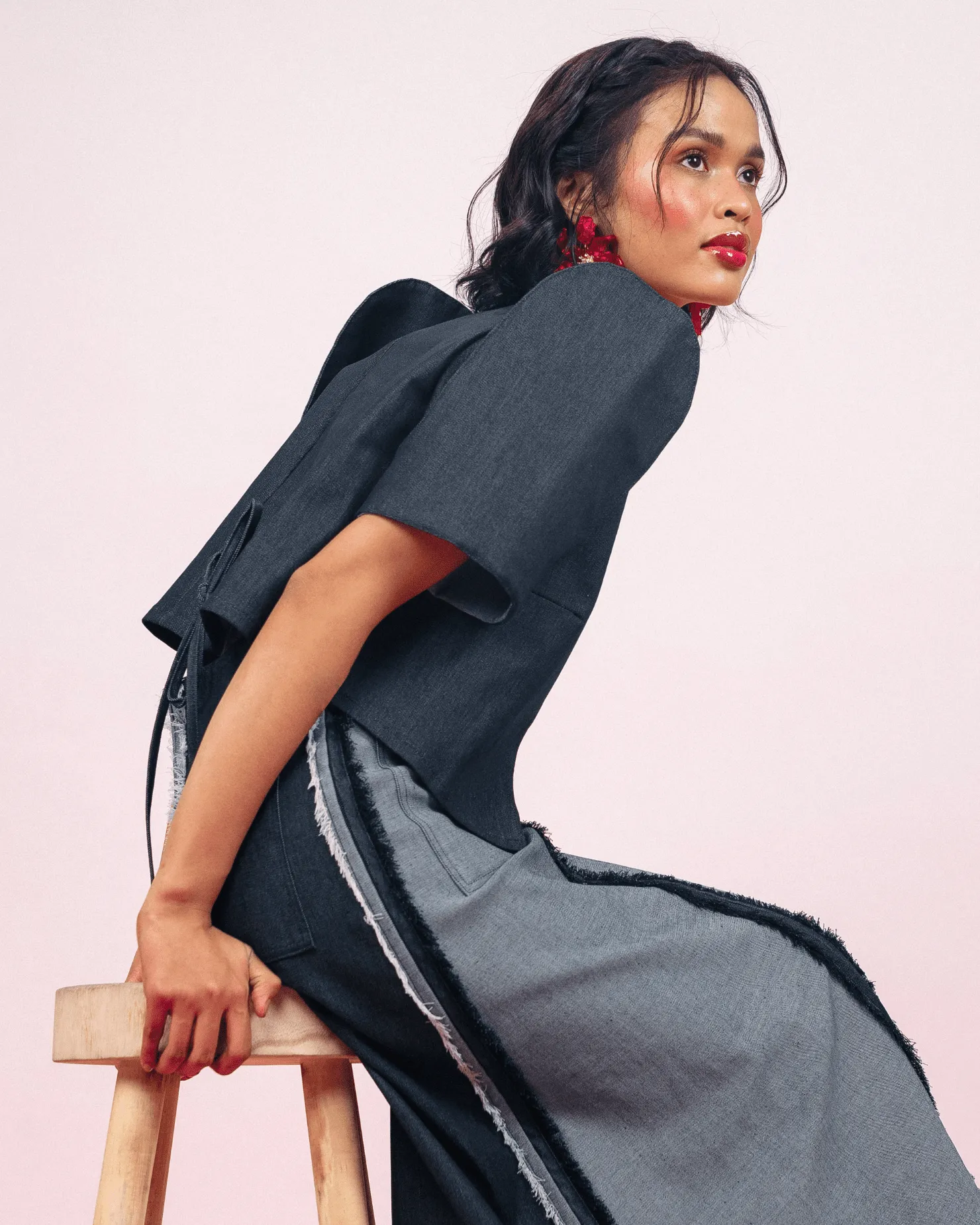 [Ready Today] Convertible Terno Top Denim
