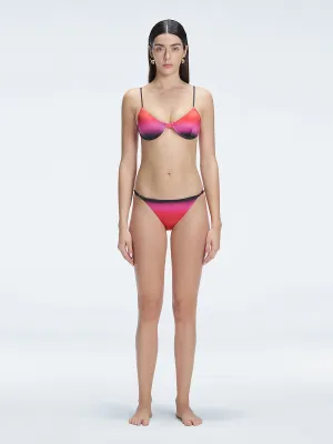 Rory Pink Optical Bikini Set