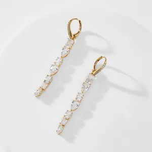RSVP CZ LINEAR EARRINGS