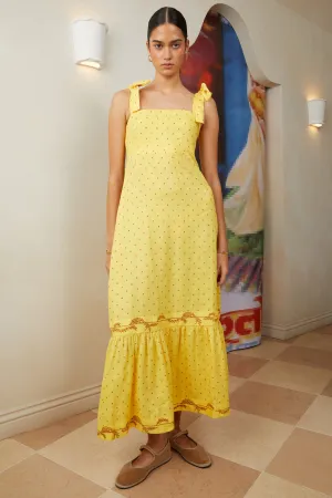 Samara Midi Tiered Sundress - Marigold