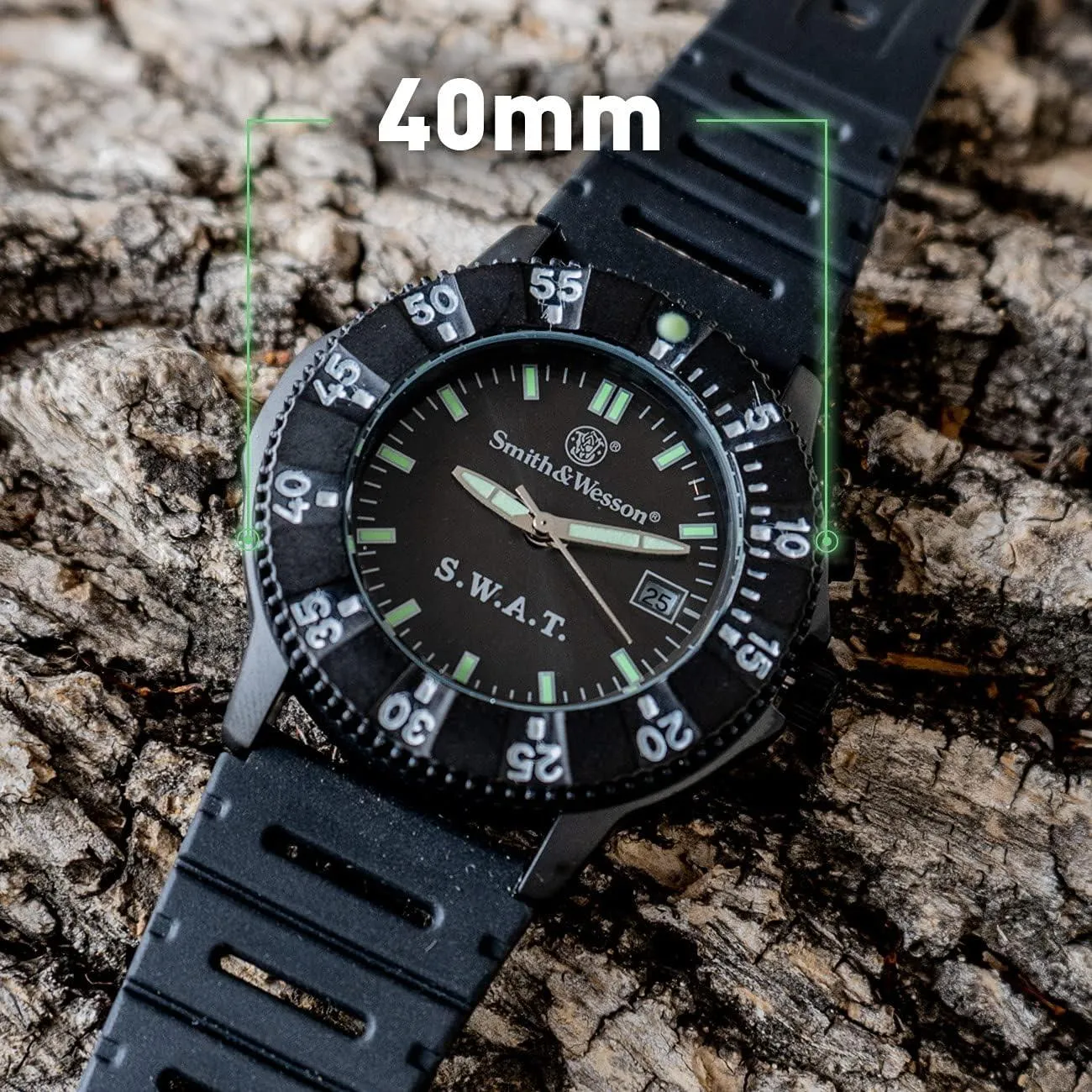 Smith & Wesson SWAT Watch w/ Rubber Wristband