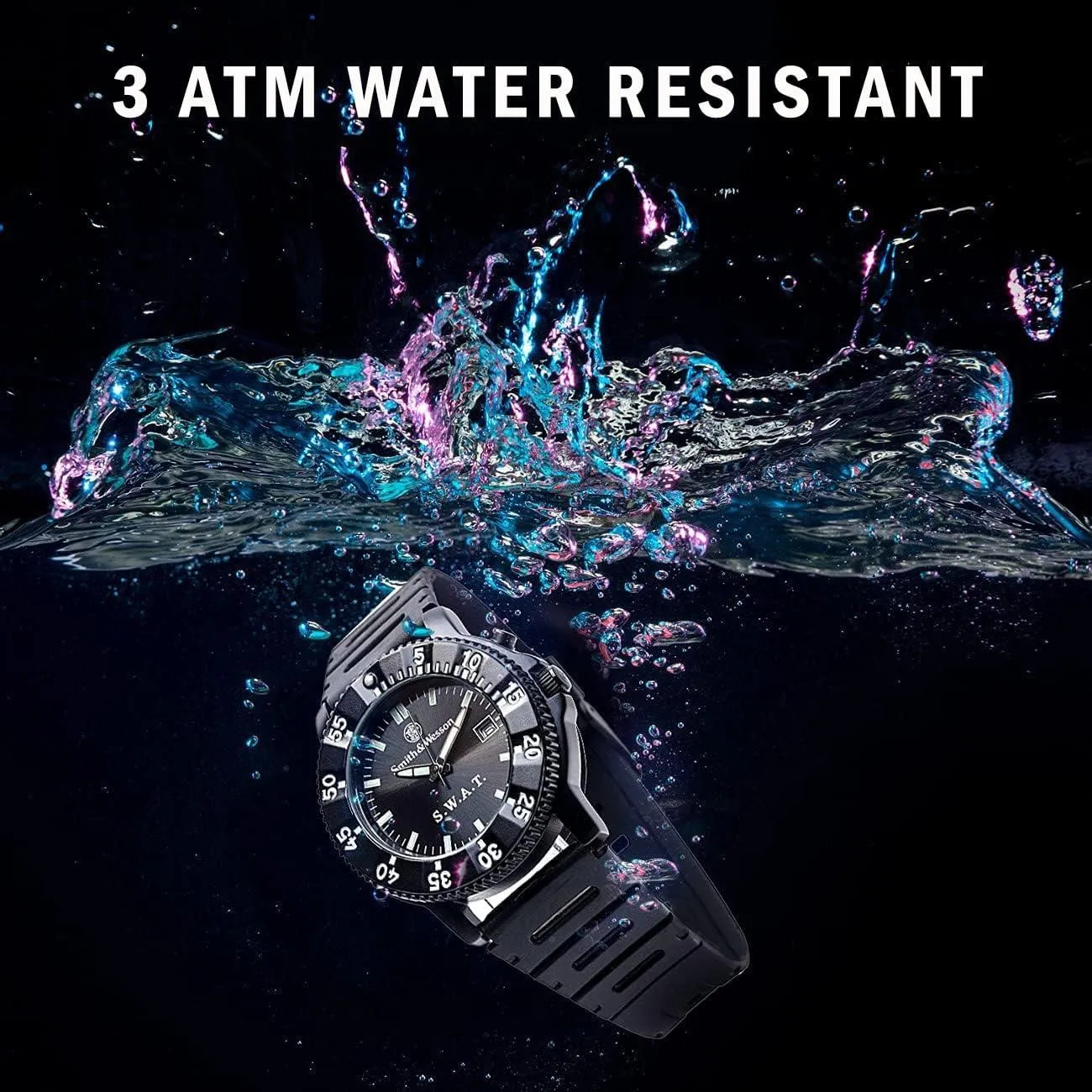 Smith & Wesson SWAT Watch w/ Rubber Wristband