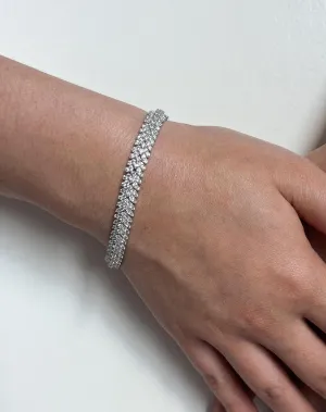 Stardust Silver Tennis Bracelet