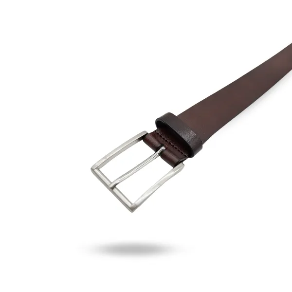 STAVROS - Mens Brown Genuine Leather Dress Belt