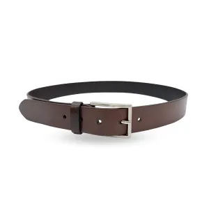 STAVROS - Mens Brown Genuine Leather Dress Belt