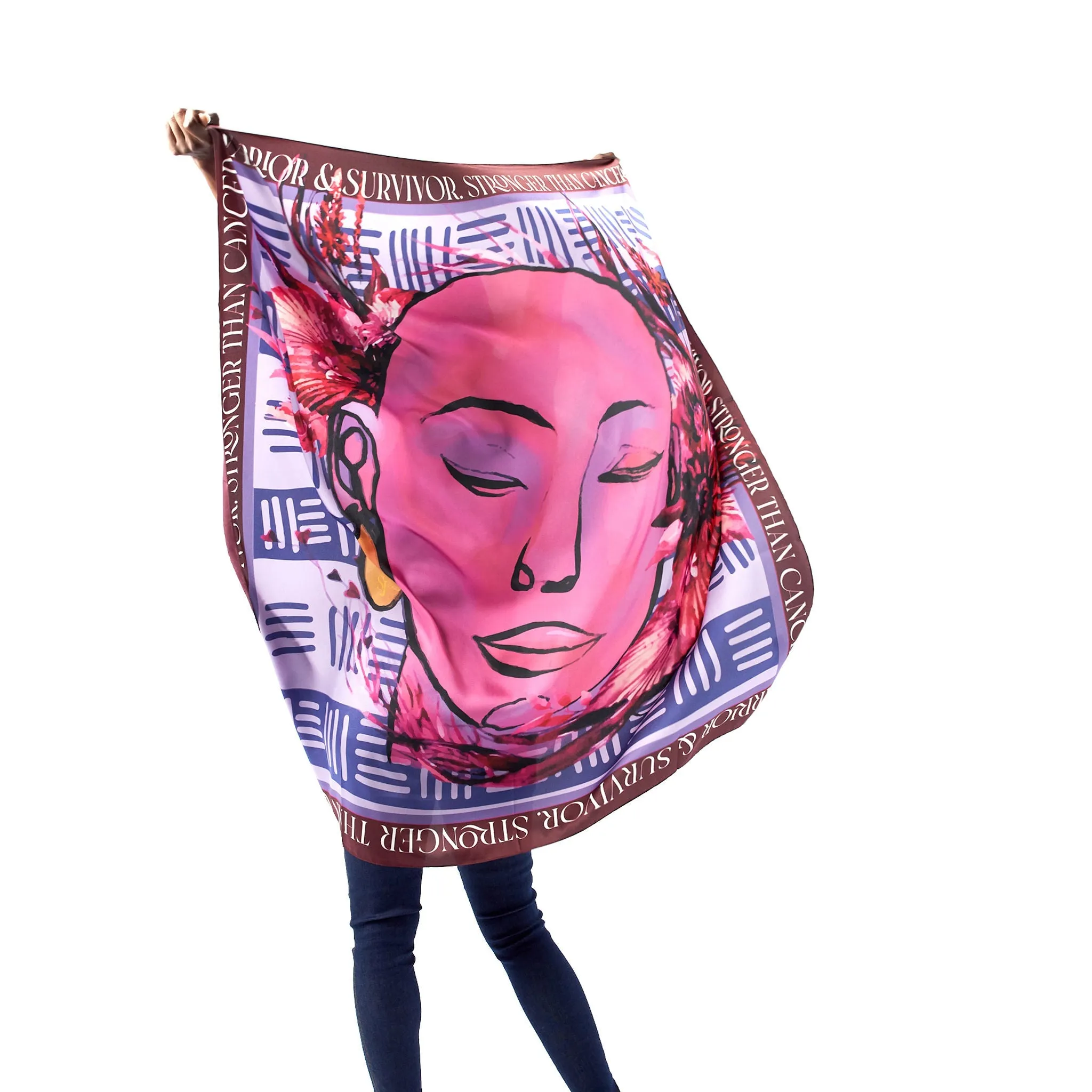 Survivor Silk Blend Oversized  Scarf