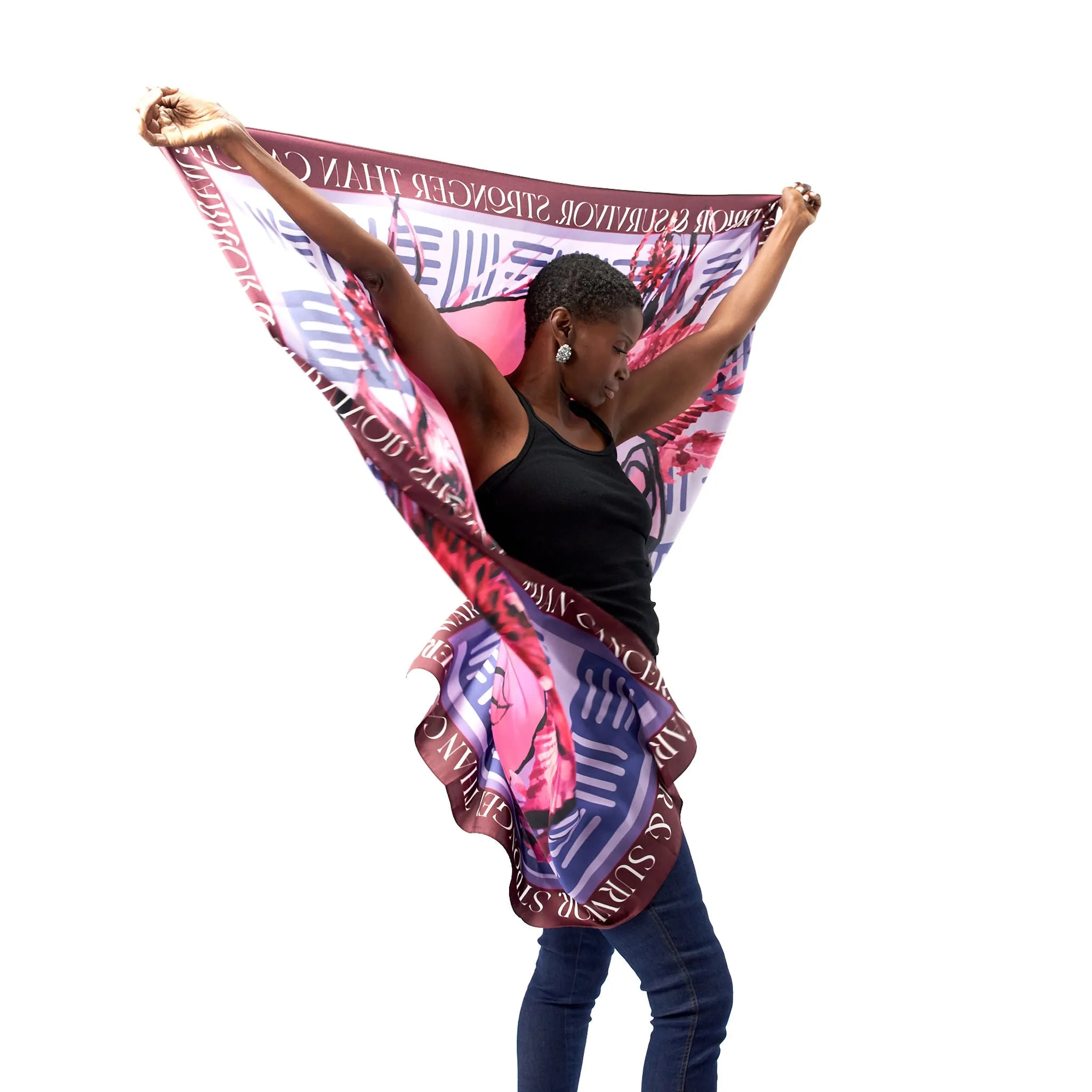 Survivor Silk Blend Oversized  Scarf