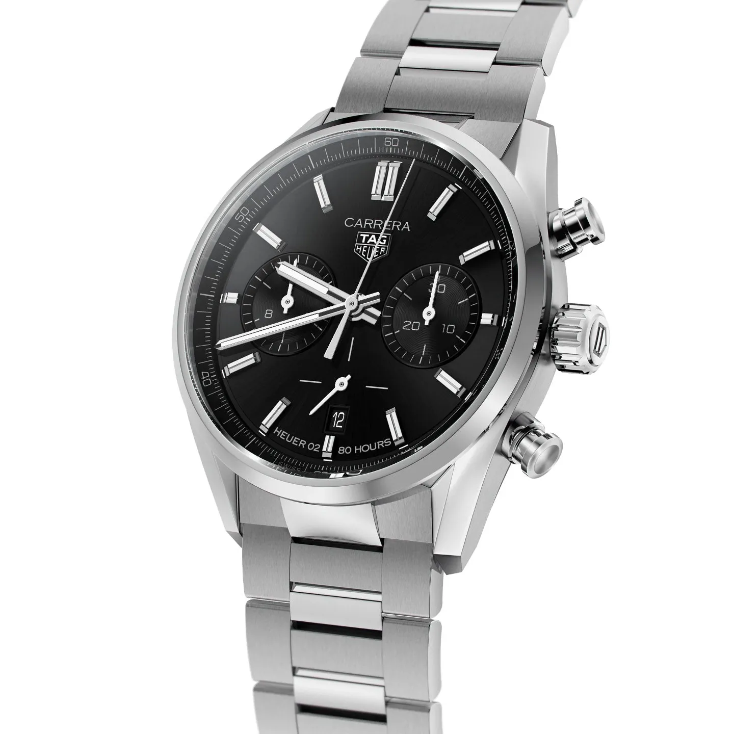 Tag Heuer Carrera Men's Black Chronograph Watch CBN2010.BA0642