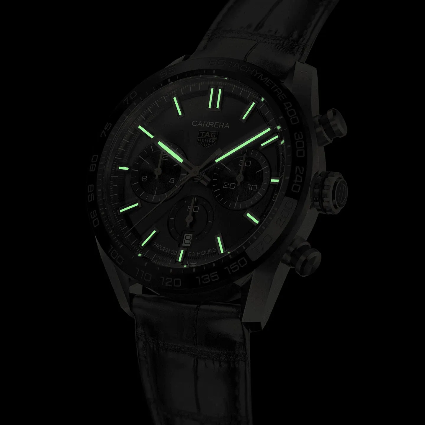 Tag Heuer Carrera Men's Black Chronograph Watch CBN2A5A.FC6481
