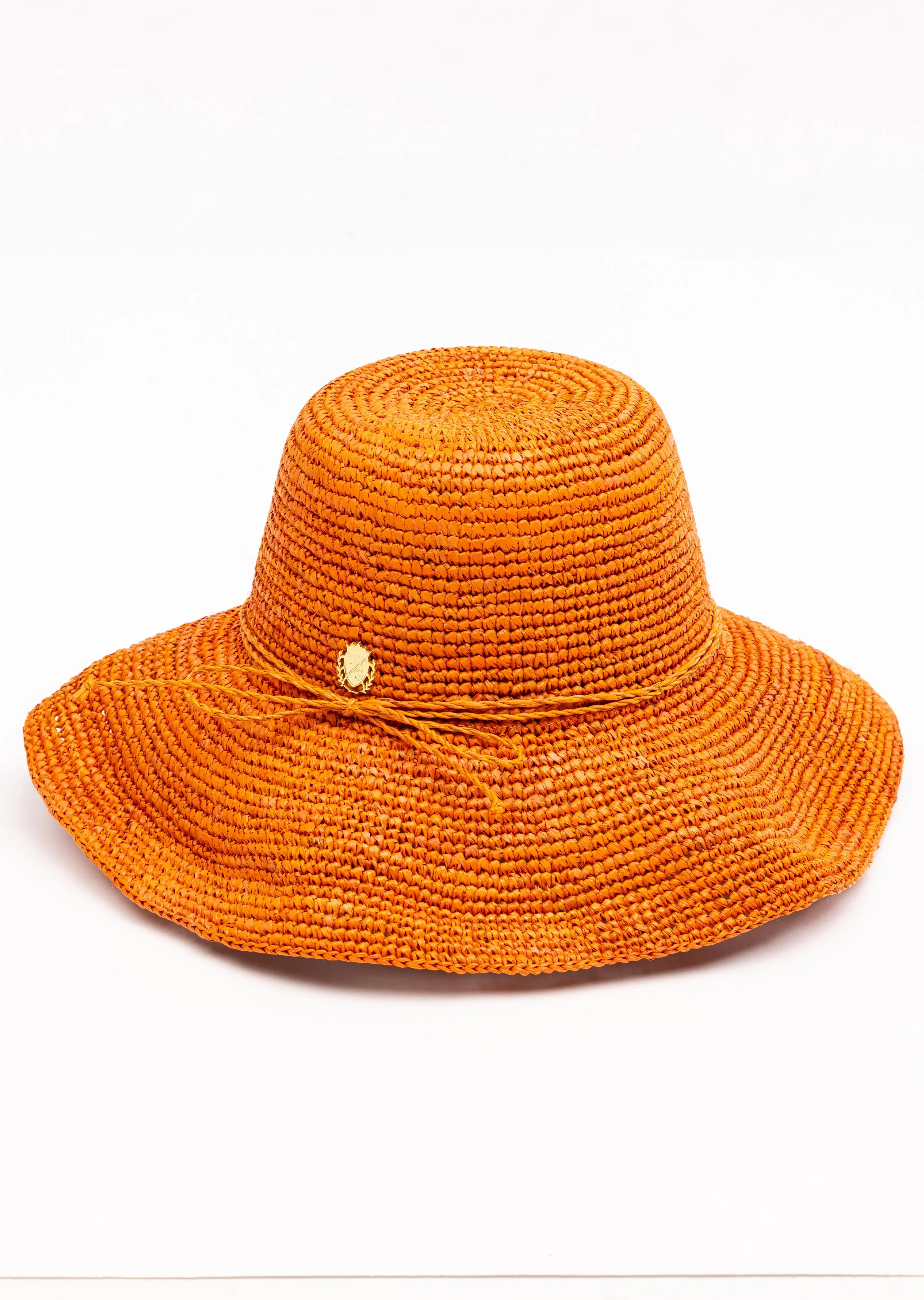Tara Grinna Wide Brim Hat with Tie-(8255)