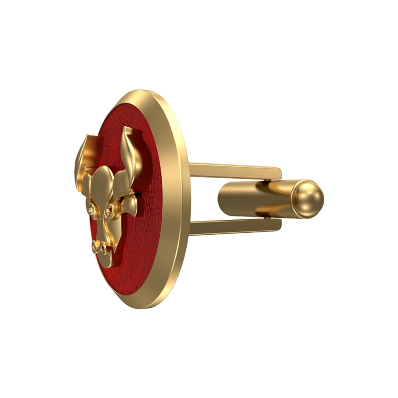Taurus Zodiac , Constellation Cufflink Set with 18kt Gold & Black Ruthenium Plating on Brass.