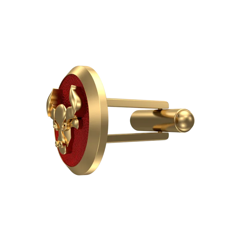 Taurus Zodiac , Constellation Cufflink Set with 18kt Gold & Black Ruthenium Plating on Brass.