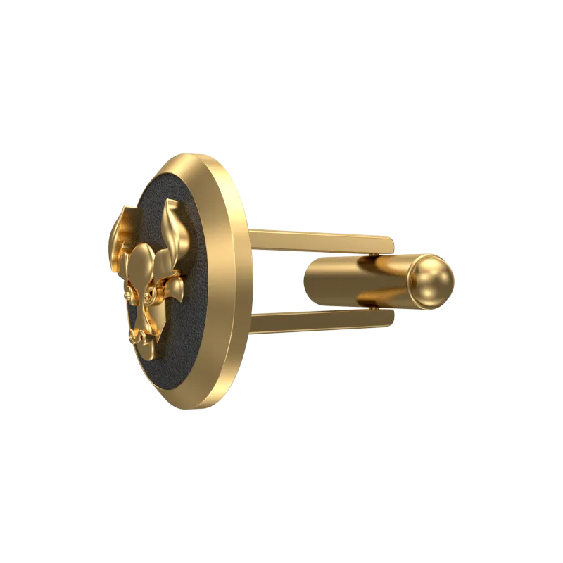 Taurus Zodiac , Constellation Cufflink Set with 18kt Gold & Black Ruthenium Plating on Brass.