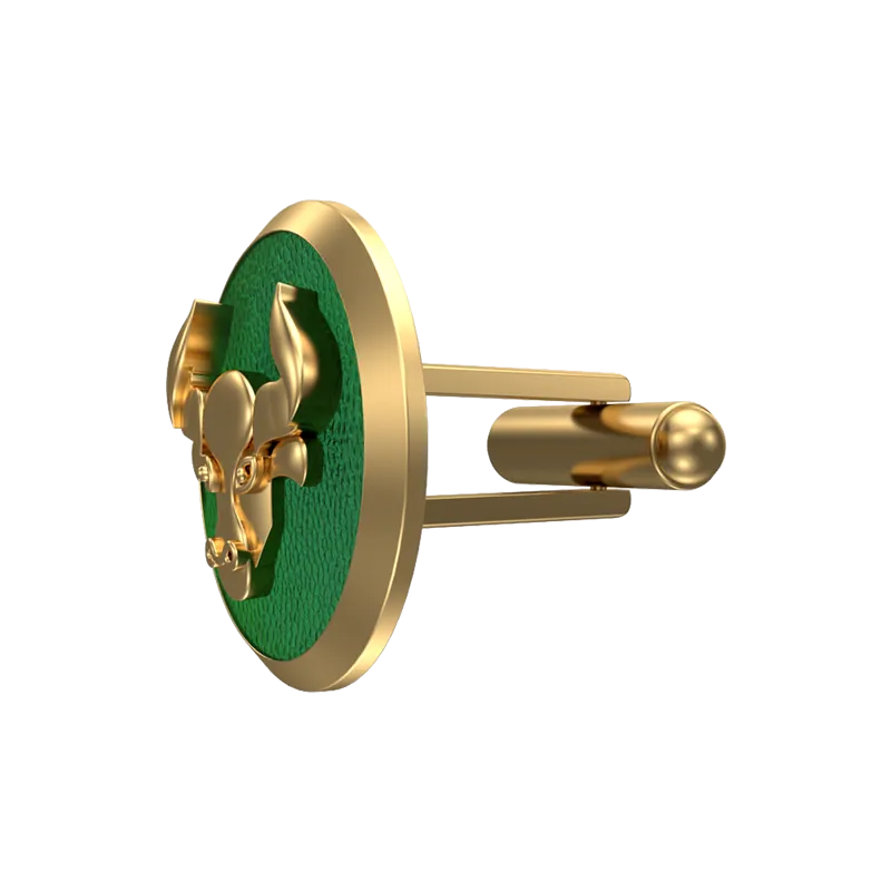 Taurus Zodiac , Constellation Cufflink Set with 18kt Gold & Black Ruthenium Plating on Brass.
