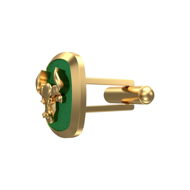 Taurus Zodiac , Constellation Cufflink Set with 18kt Gold & Black Ruthenium Plating on Brass.