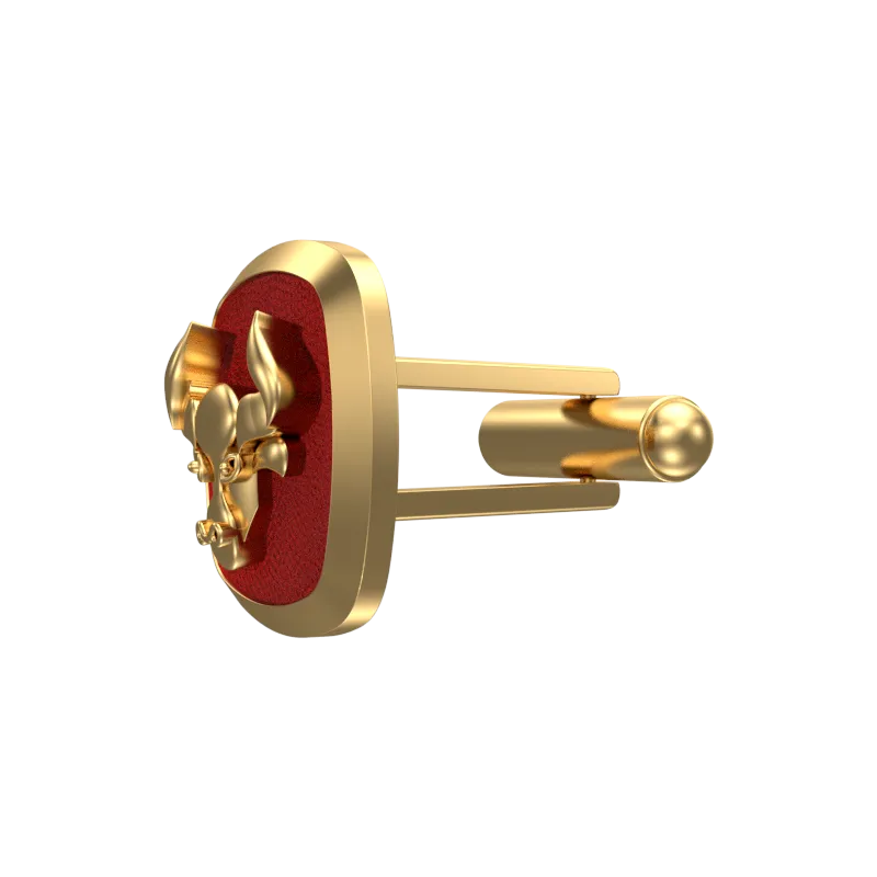 Taurus Zodiac , Constellation Cufflink Set with 18kt Gold & Black Ruthenium Plating on Brass.