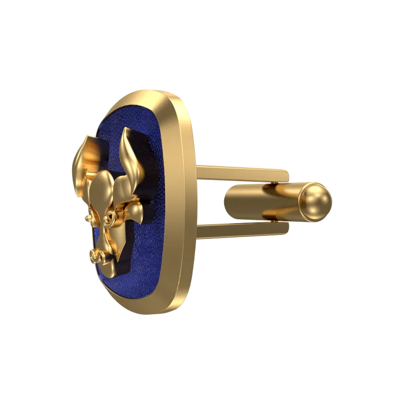 Taurus Zodiac , Constellation Cufflink Set with 18kt Gold & Black Ruthenium Plating on Brass.