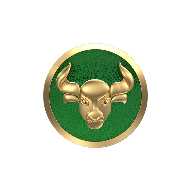 Taurus Zodiac , Constellation Cufflink Set with 18kt Gold & Black Ruthenium Plating on Brass.