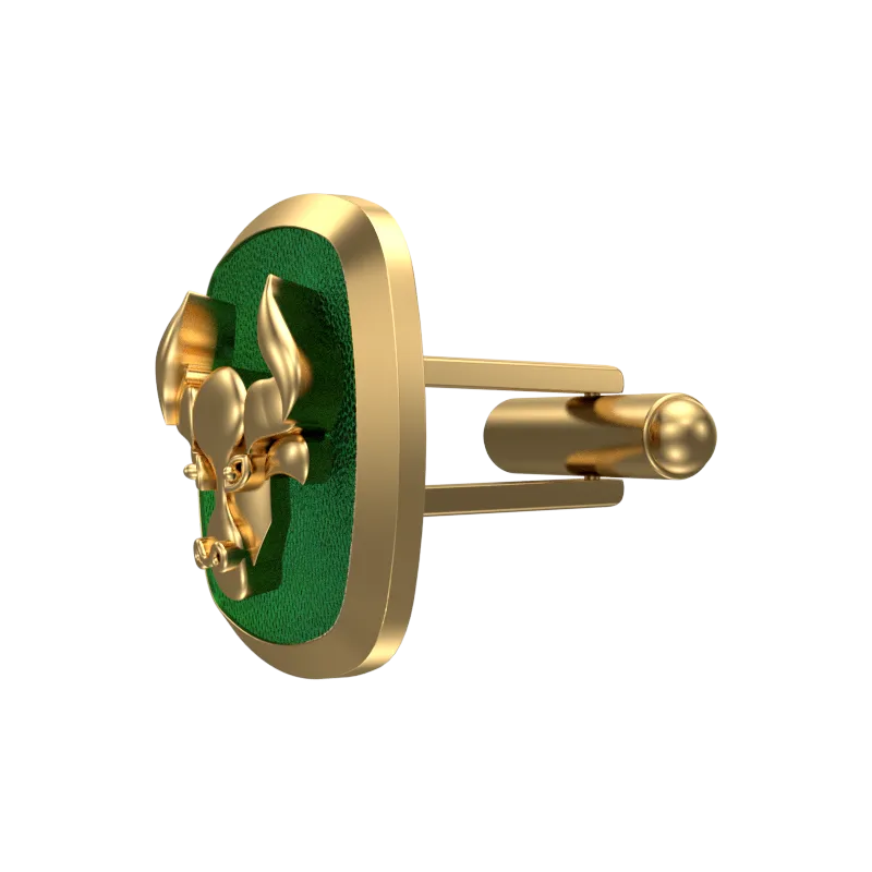 Taurus Zodiac , Constellation Cufflink Set with 18kt Gold & Black Ruthenium Plating on Brass.