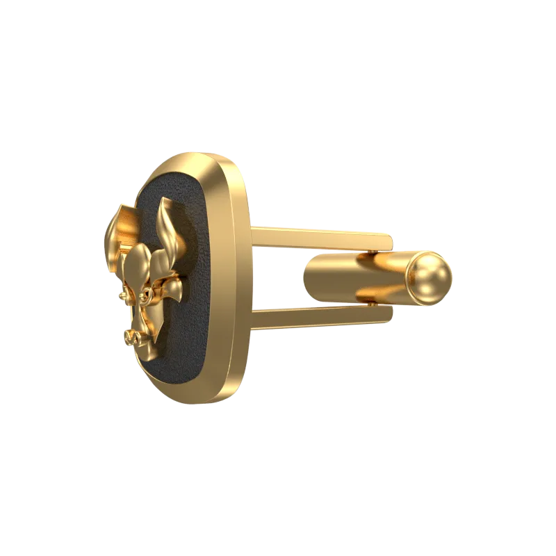 Taurus Zodiac , Constellation Cufflink Set with 18kt Gold & Black Ruthenium Plating on Brass.